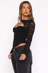 Boy's Cry Long Sleeve Bustier Black