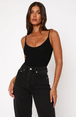 Nobody But Me Bodysuit Black