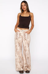 Maeve Low Rise Wide Leg Jeans Desert Snake