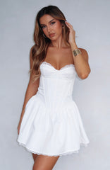 Like De Ja Vu Mini Dress White