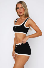 Got Carried Away Crop Black