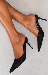 Tammy Mules Black Diamante