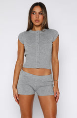 Almost Love Knit Top Grey