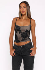 Missing Her Top Black