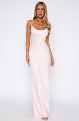 Over My Head Maxi Dress Baby Pink