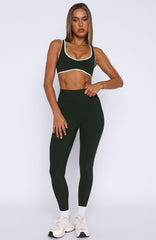 Go Getter High Waisted Leggings Forest