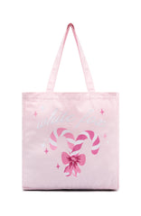 Candy Cane Christmas Tote Bag Cupcake