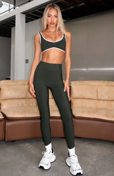 Go Getter High Waisted Leggings Forest