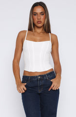 Jealousy Bustier White