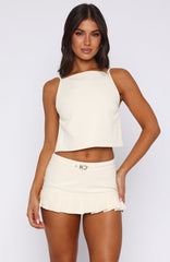 Love Anthem Mini Skort Ivory
