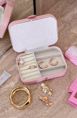 Nylah Jewellery Case Baby Pink