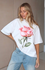 Ride It Out Oversized Tee White