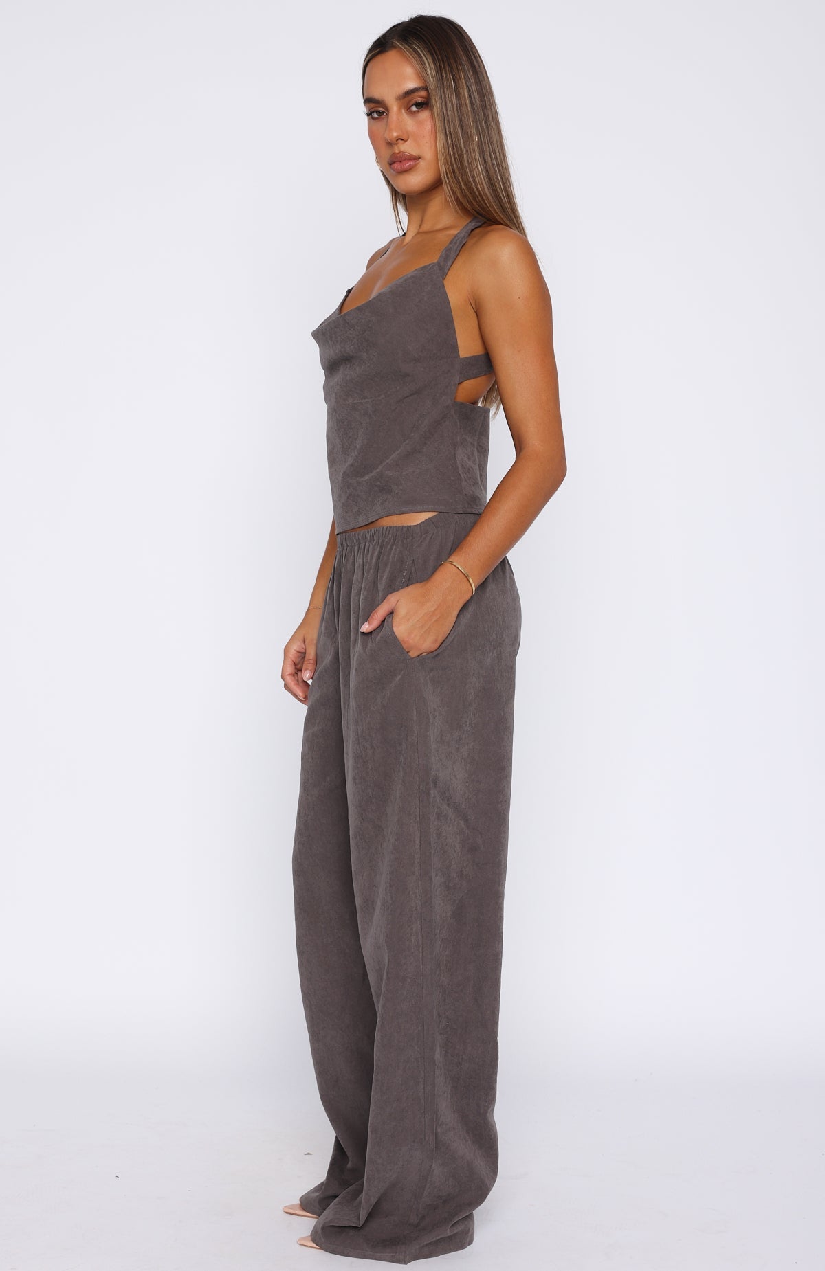 Take A Stance Pants Charcoal