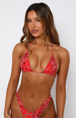 Golden Hour Bikini Top Bandana Twist