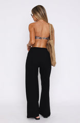 Never Settle Pants Black