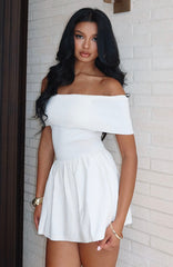 Wherever You Are Mini Dress White