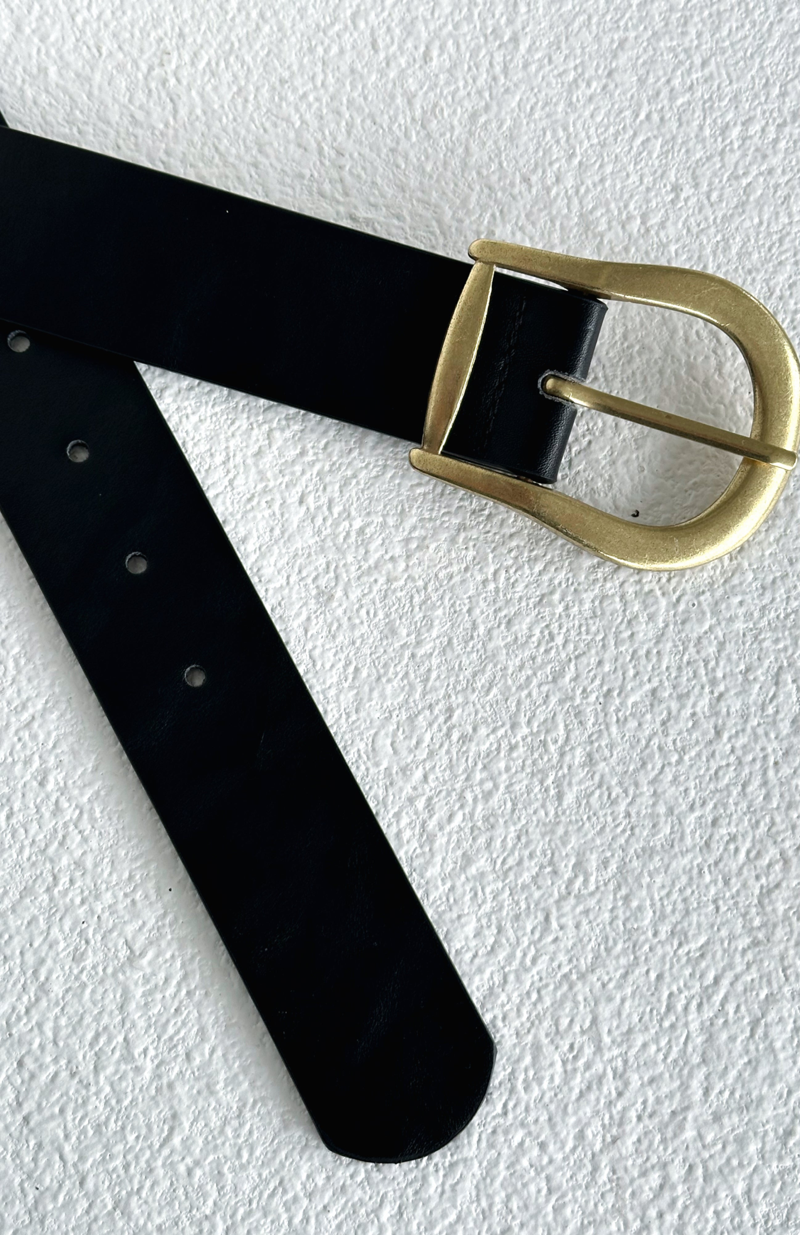 Austin Belt Black/Gold
