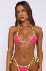Inka Micro Bikini Top Watermelon/Lime