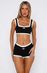 Got Carried Away Crop Black