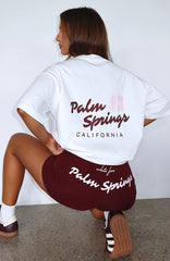 Palm Springs Edition Oversized Tee White