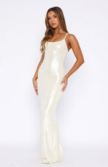 Neptune Maxi Dress Pearl
