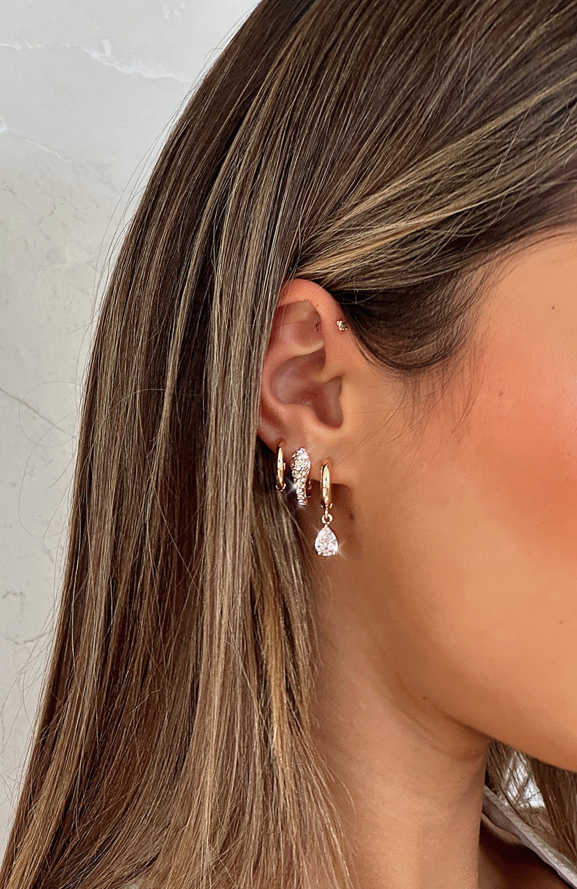 Little Things Earrings Set Gold