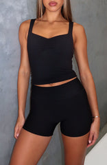 Shift Mid Rise Shorts 3.5" Black