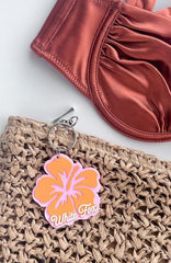Meet Me On Vacation Keychain Pink/Orange