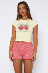 Twenty Four Hours Baby Tee Lemon
