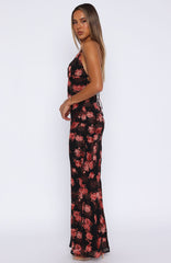 Put You First Maxi Dress Terracotta Floral