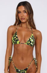 Golden Hour Bikini Top Lime Whisper