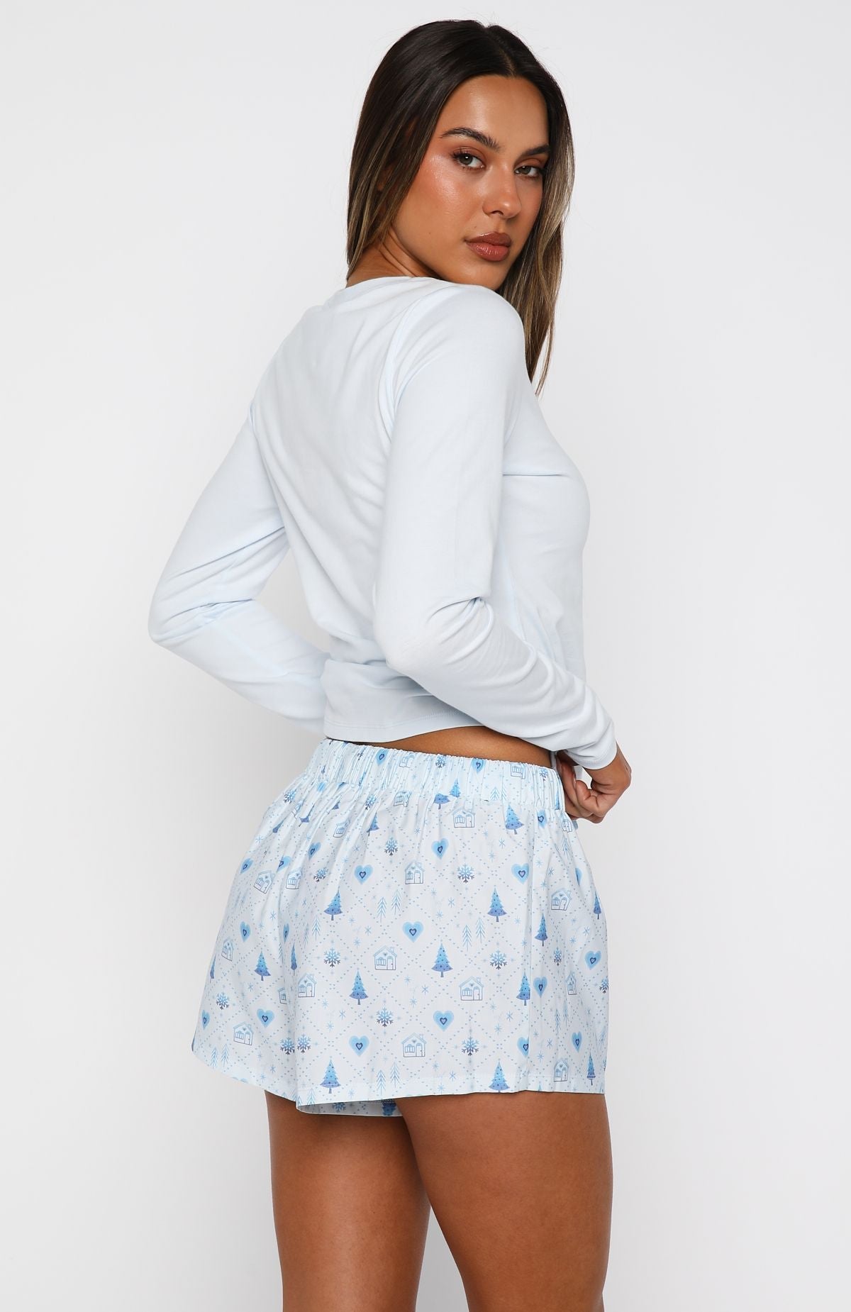 Baby It's Cold Outside Pyjama Shorts Morning Frost