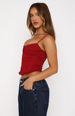 Striking Out Bustier Red