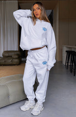 With Love Always Sweatpants Grey Marle