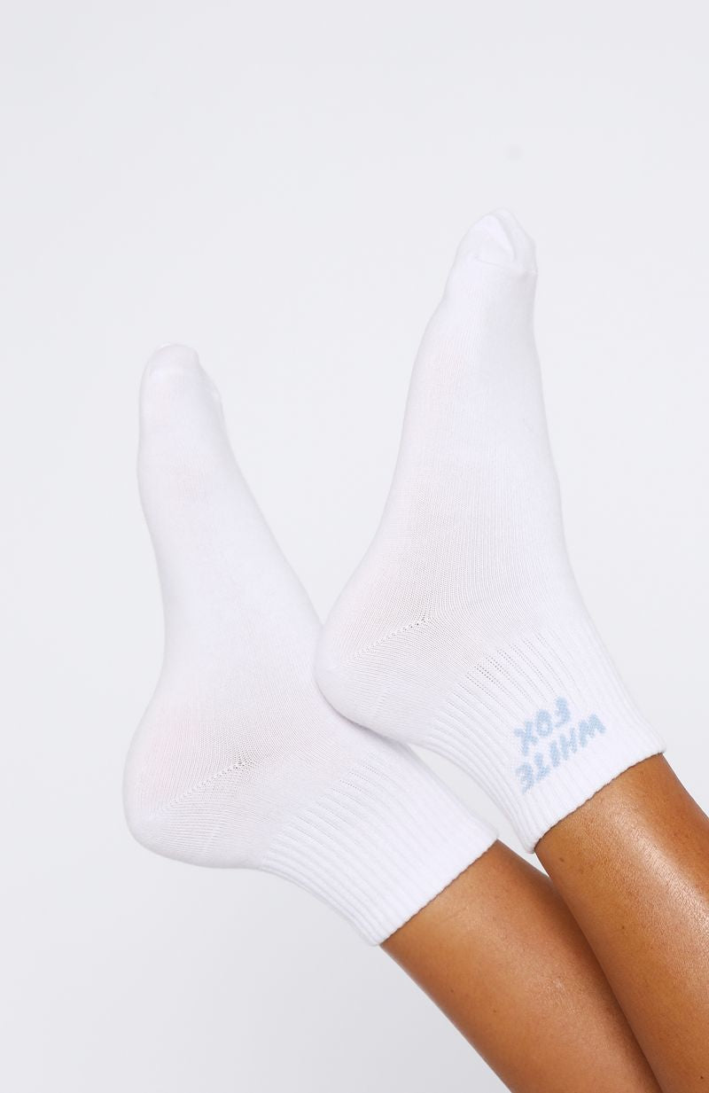 Offstage Socks White/Blue