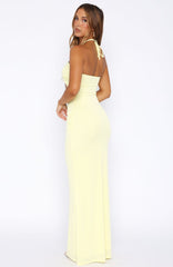 Don't Take Too Long Maxi Dress Lemon