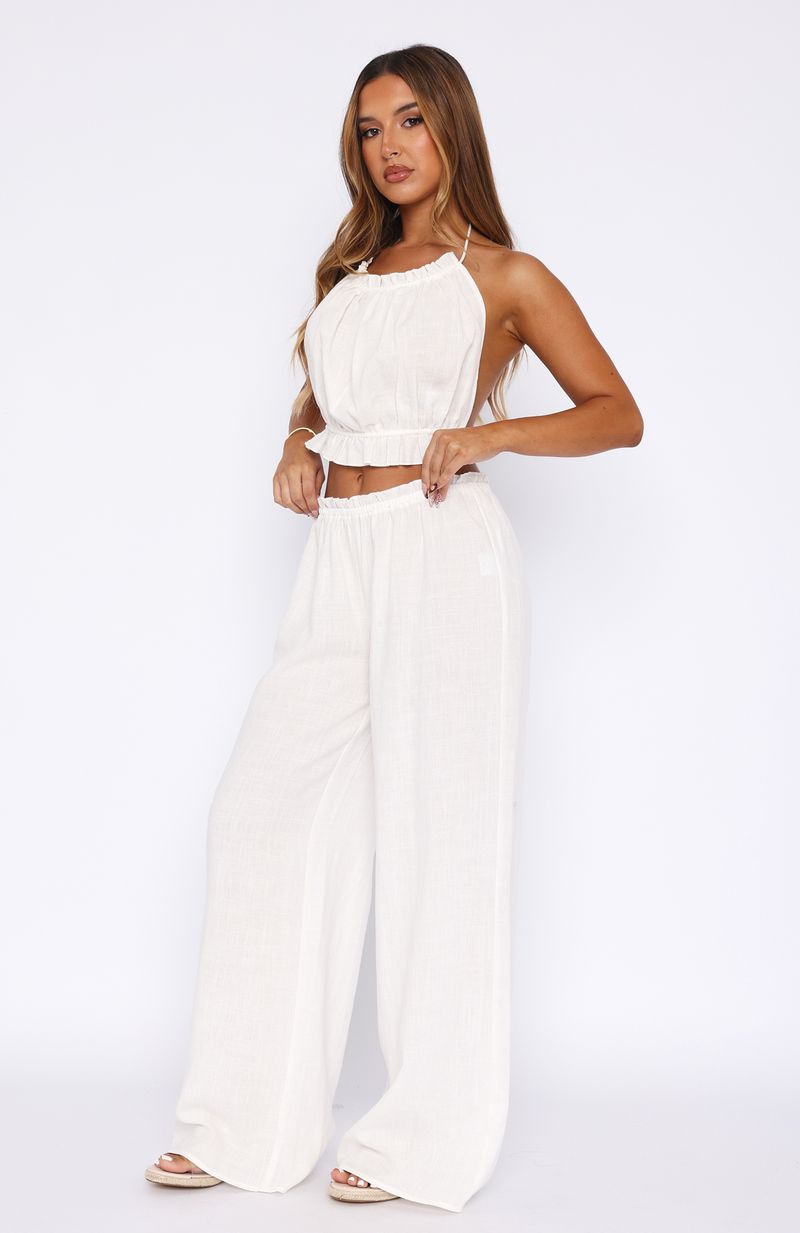 Take Me Away Pant White