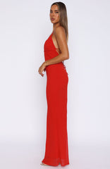 Put You First Maxi Dress Red
