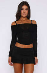 Ignoring Me Mini Skort Black