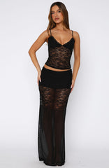 Not The One Maxi Skirt Black