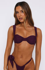 Elouera Bikini Top Plum
