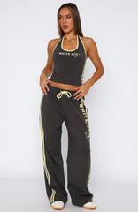 Star Of The Night Track Pants Charcoal