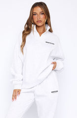 Core Essentials Zip Sweater Grey Marle