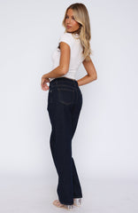 Bethany Mid Rise Straight Leg Jeans Indigo