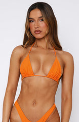 Golden Hour Bikini Top Tangerine