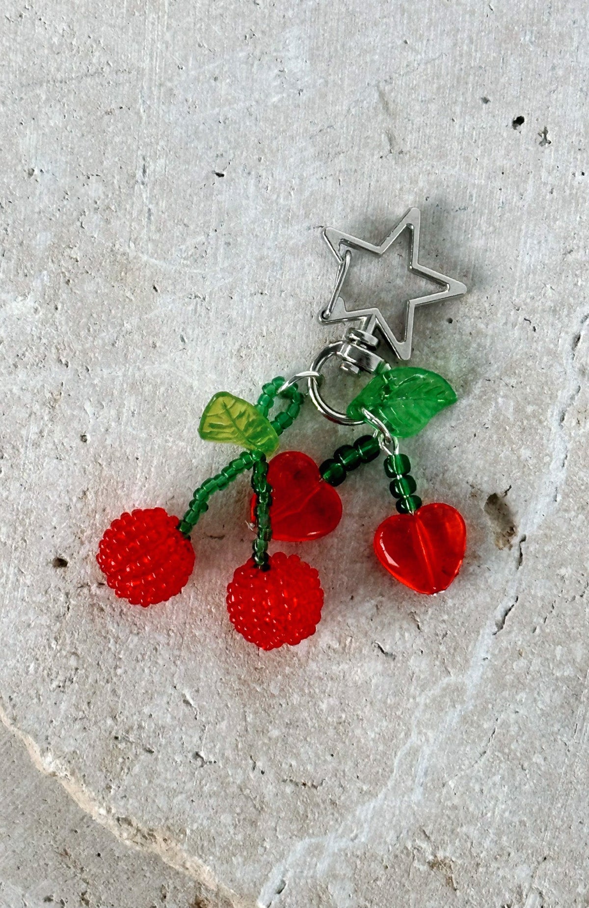 Harrison Key Ring Red Cherry