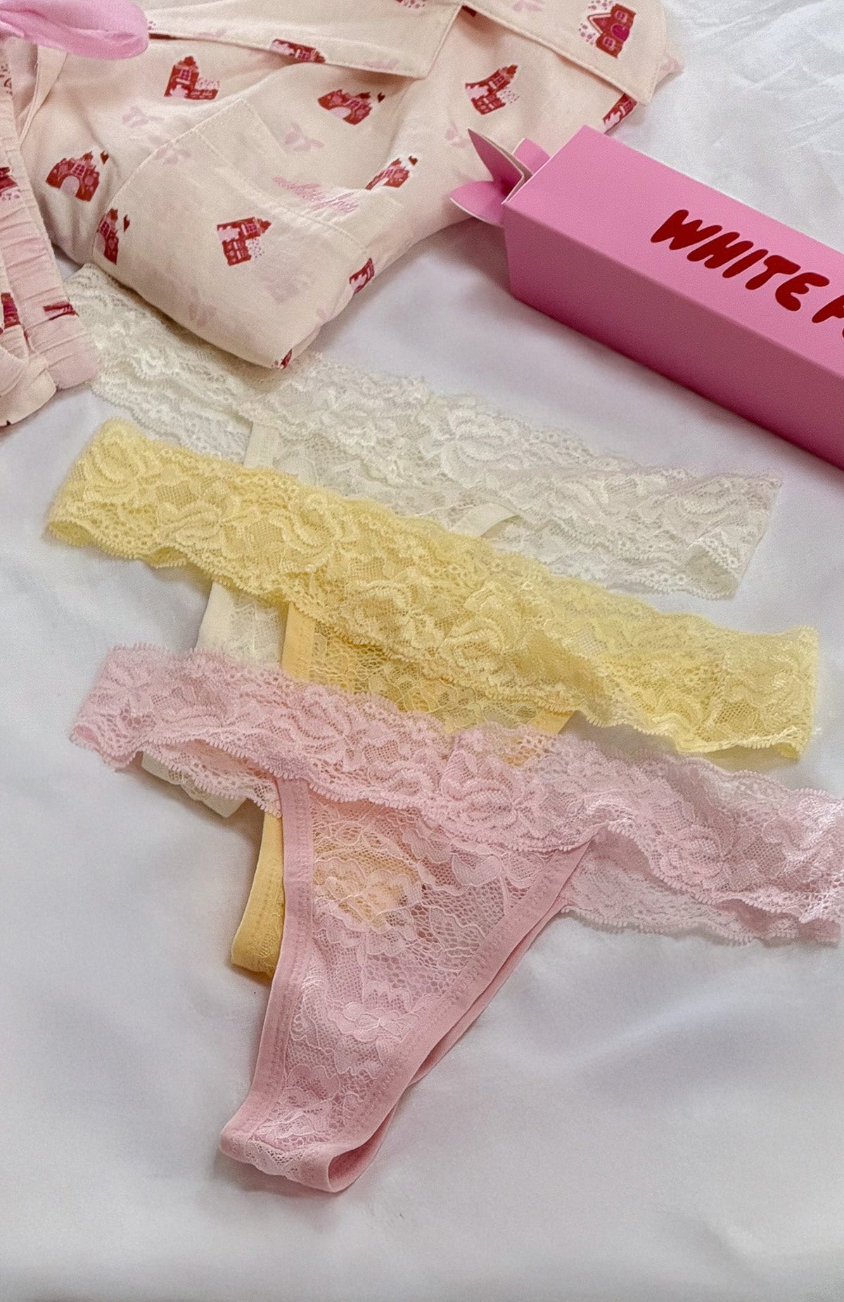 Heart Strings Underwear Set Pastel Mix