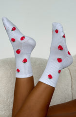 In The Fields Socks White