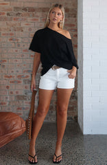 Maddy Denim Shorts Off White