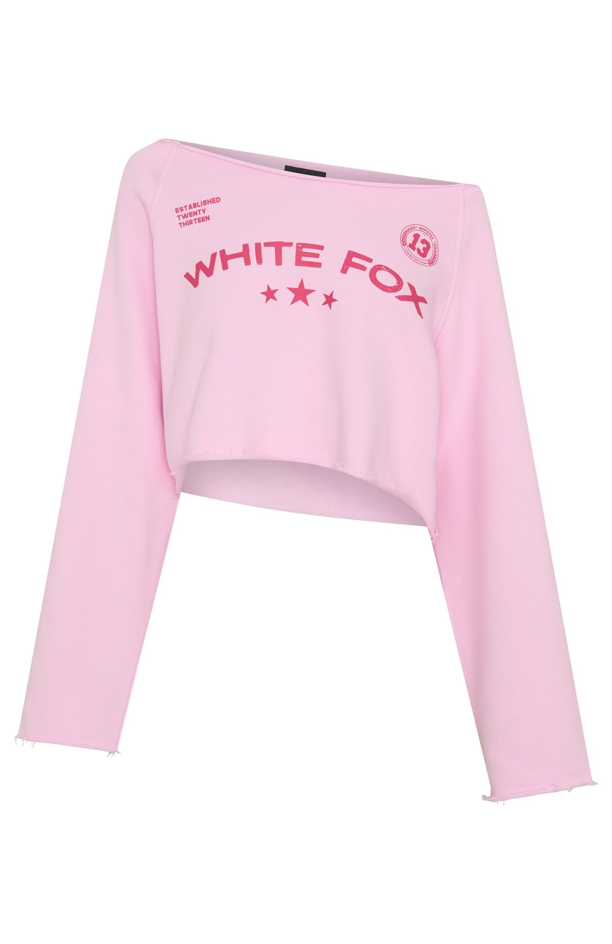 Stay Clear Off Shoulder Cropped Sweater Marshmallow